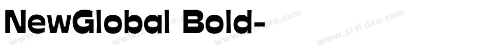 NewGlobal Bold字体转换